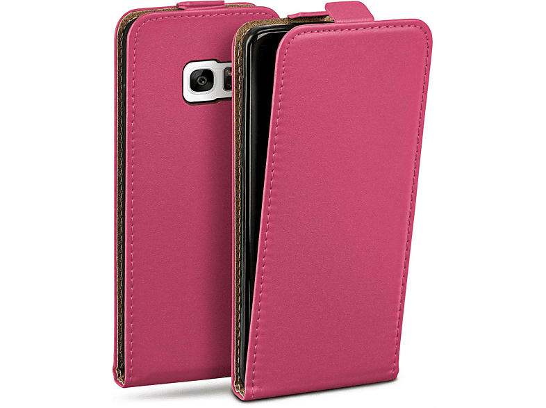 MOEX Flip Case, Flip Cover, Samsung, Galaxy S7, Berry-Fuchsia