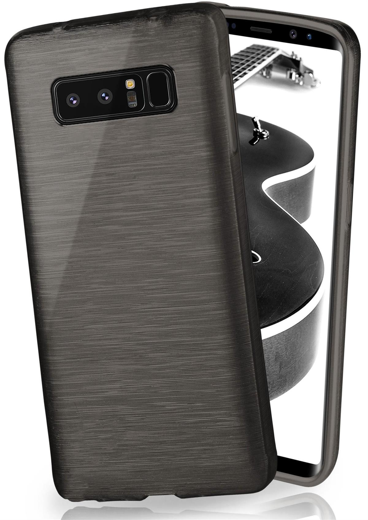 Note Galaxy 8, Case, Backcover, MOEX Brushed Samsung, Slate-Black