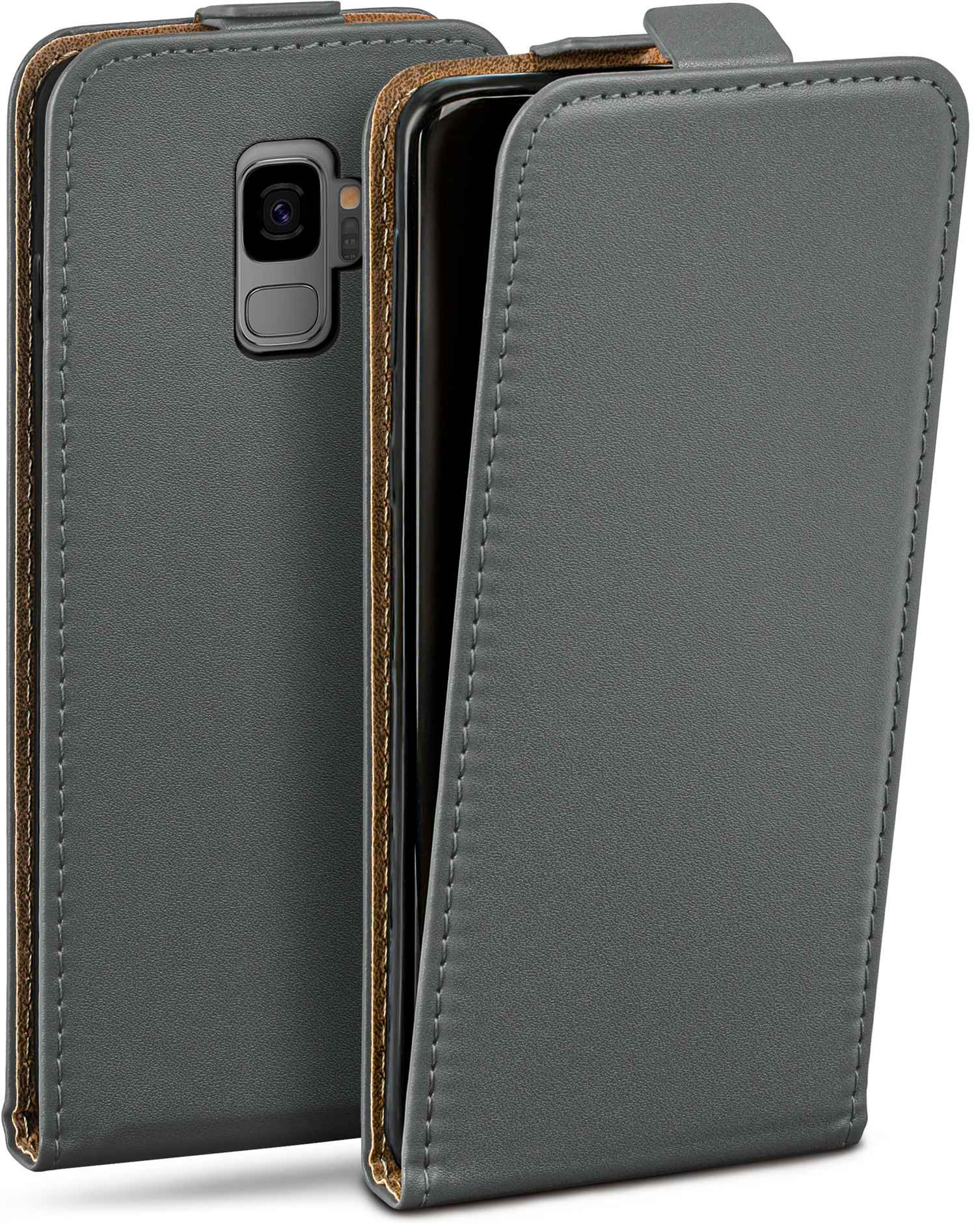 Cover, Flip Galaxy S9, Flip Case, MOEX Samsung, Anthracite-Gray