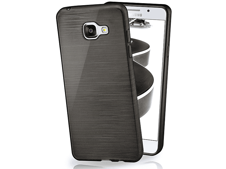 Case, Brushed Samsung, MOEX Slate-Black Galaxy A5 (2016), Backcover,