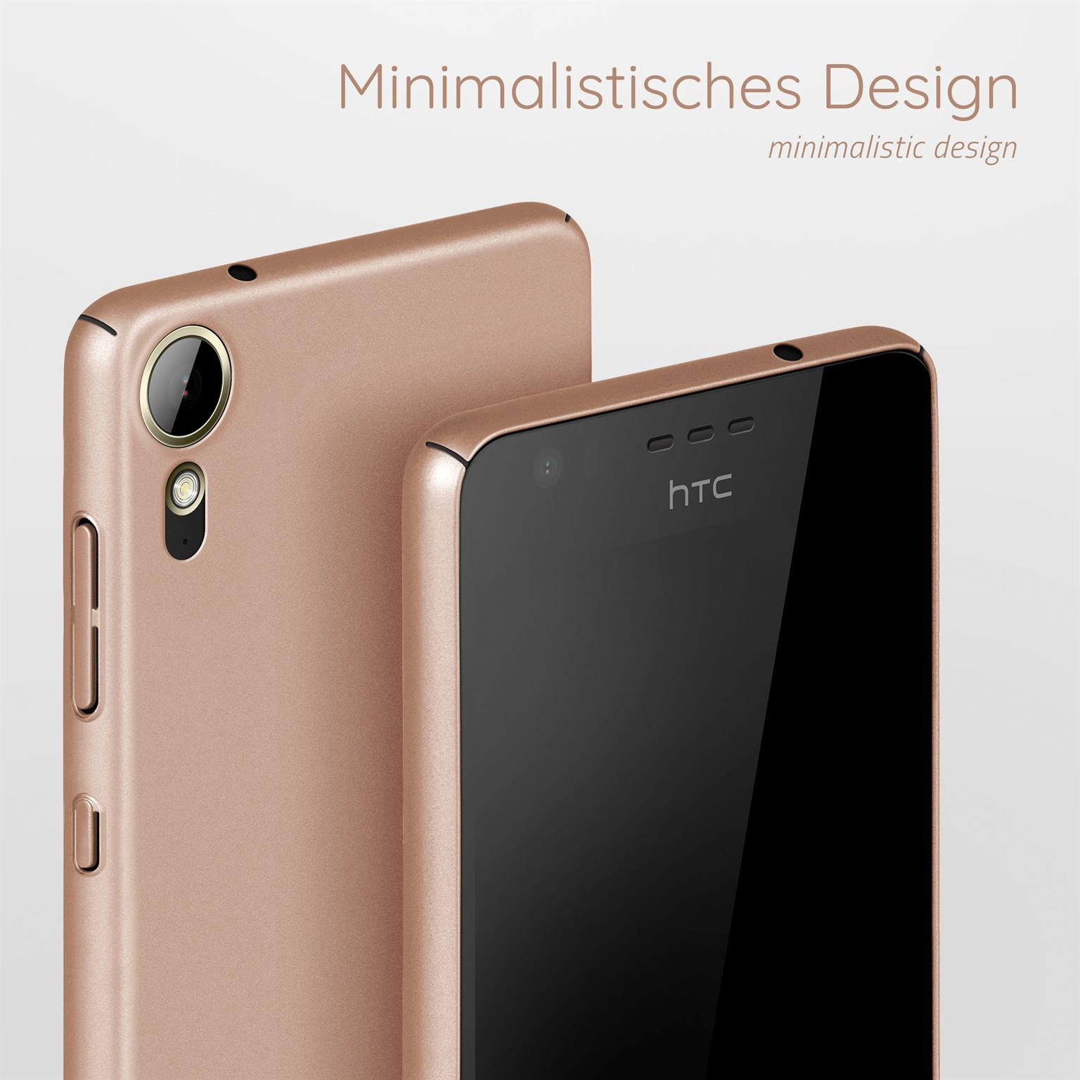 10 Alpha Backcover, Gold Case, MOEX Lifestyle, HTC, Desire