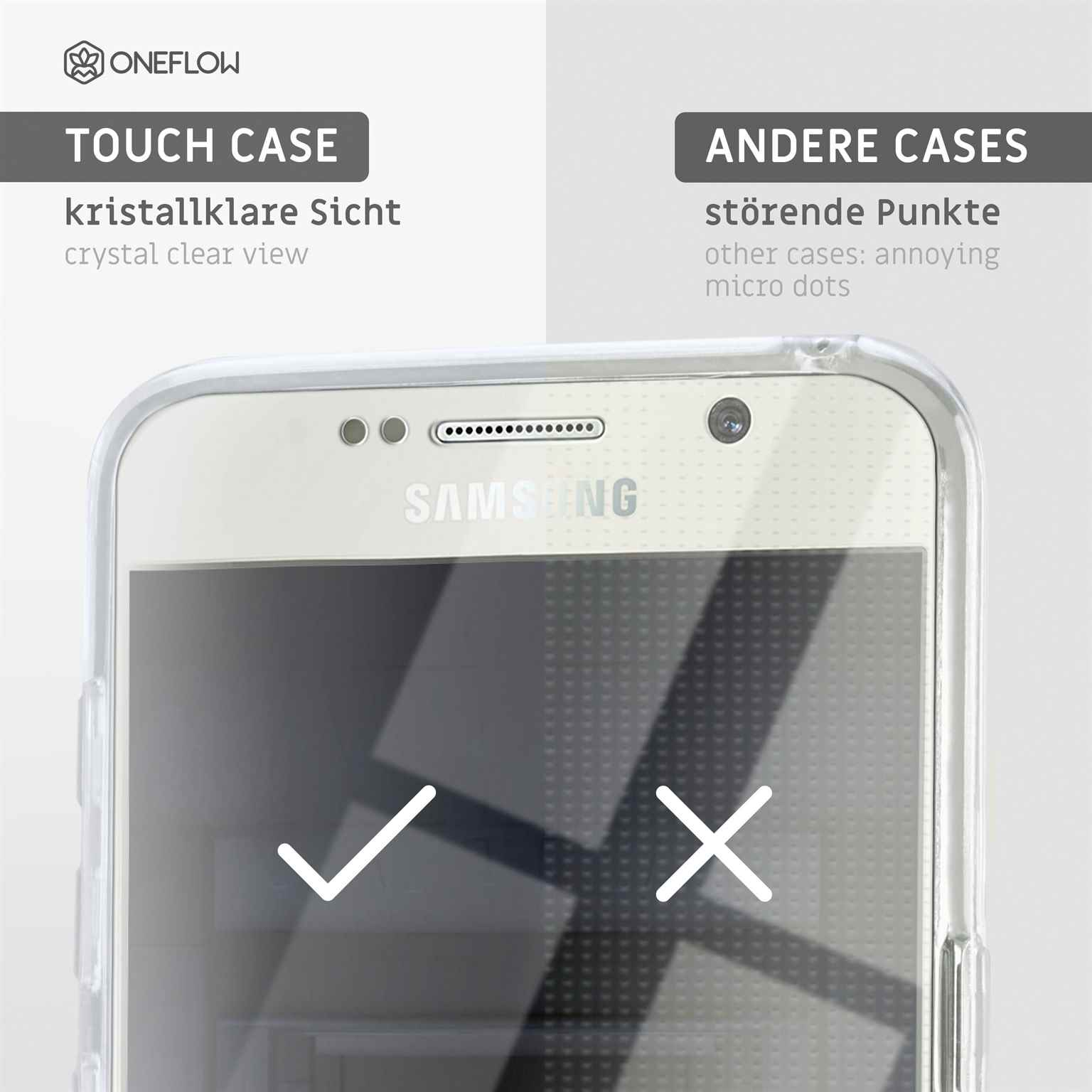 ONEFLOW Touch Case, Full Cover, Ultra-Clear S7, Samsung, Galaxy