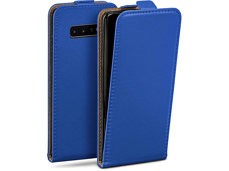 Flip Plus, Case, Samsung, Flip S10 MOEX Cover, Galaxy Royal-Blue