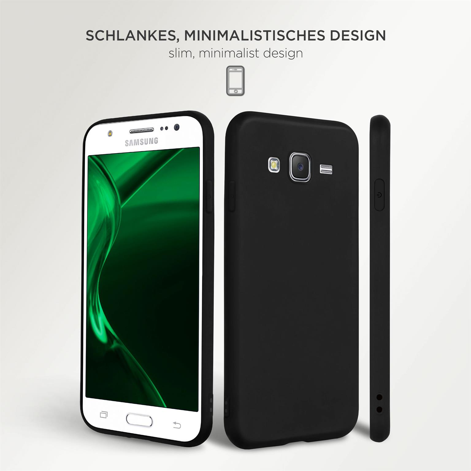 Backcover, Pro Samsung, ONEFLOW Case, Schwarz (2015), SlimShield Galaxy J5