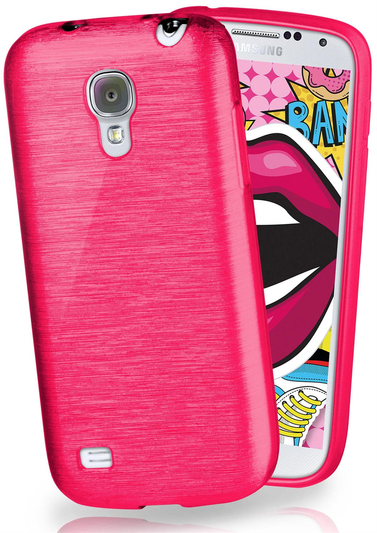 MOEX Brushed Case, S4, Samsung, Galaxy Backcover, Magenta-Pink