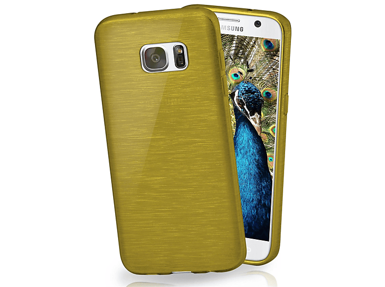 MOEX Brushed Case, Backcover, Galaxy Samsung, S7, Lime-Green