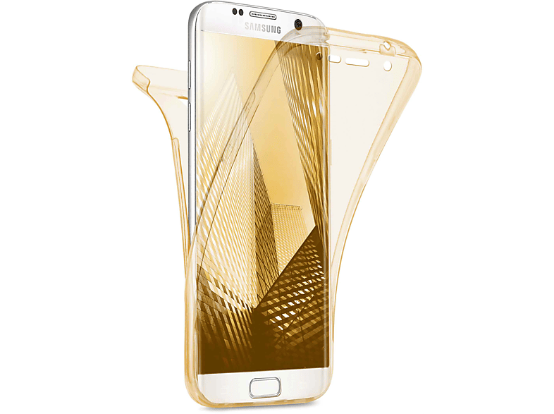 MOEX Double Case, Full Cover, Samsung, Galaxy S7 Edge, Gold