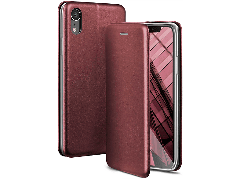 ONEFLOW Business Case, Flip Cover, Apple, iPhone XR, Burgund - Red