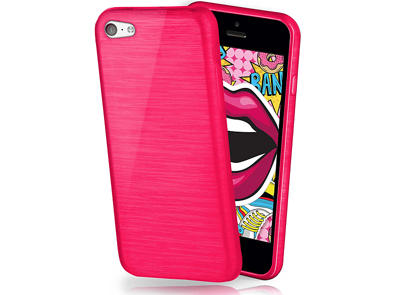 MOEX Brushed Case, Backcover, Apple, iPhone 5c, Magenta-Pink