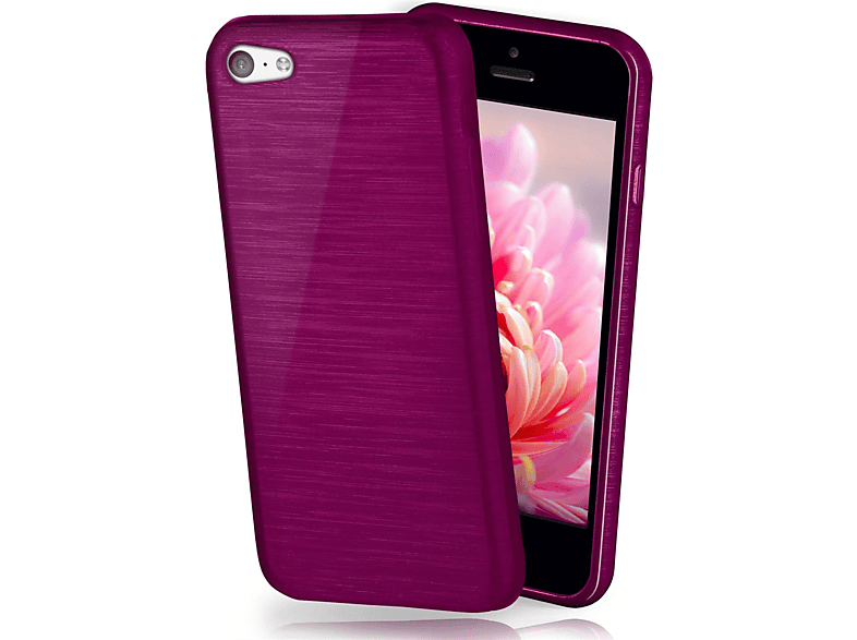 iPhone 5c, Apple, Purpure-Purple Backcover, Brushed Case, MOEX