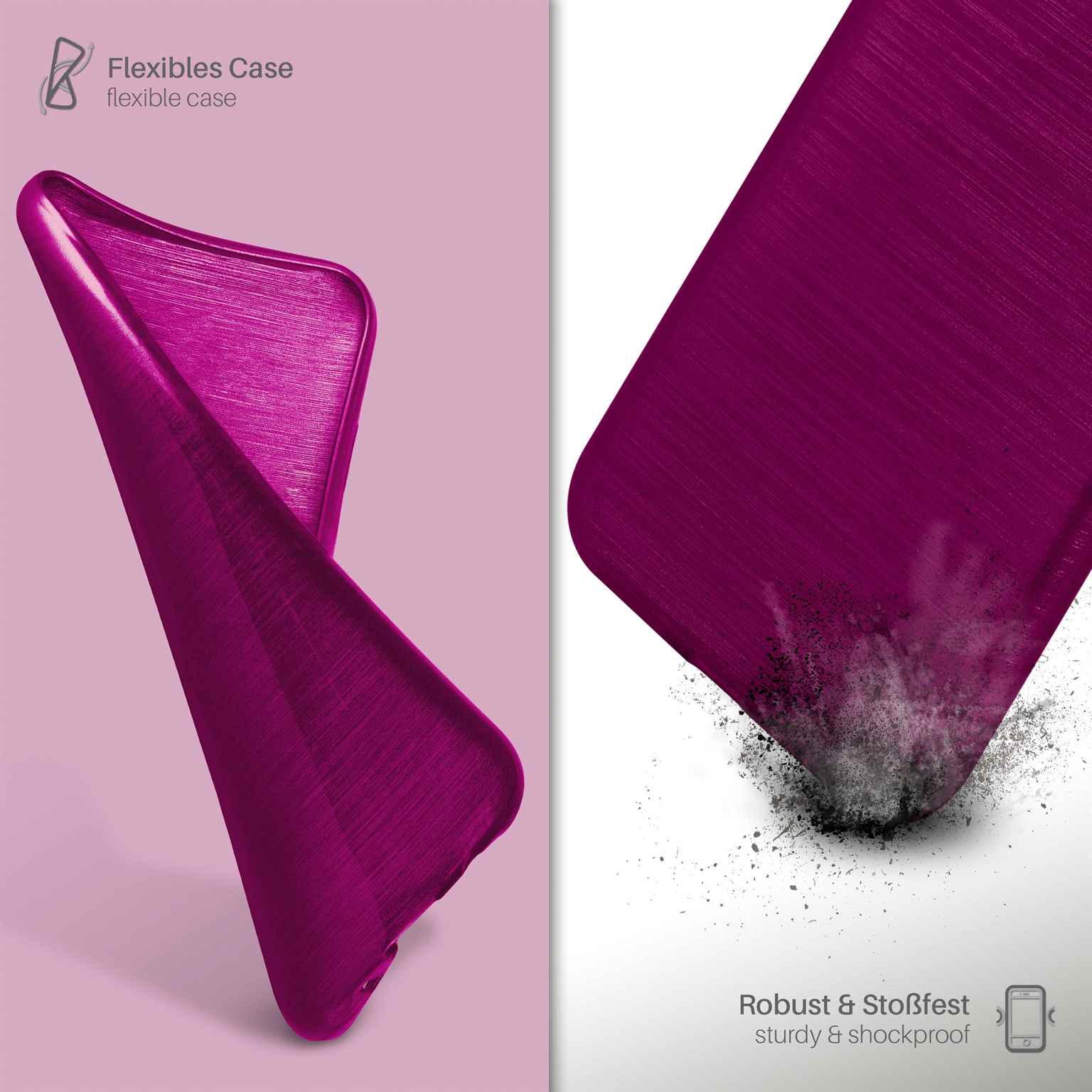 MOEX Brushed Case, 5c, Backcover, Purpure-Purple Apple, iPhone