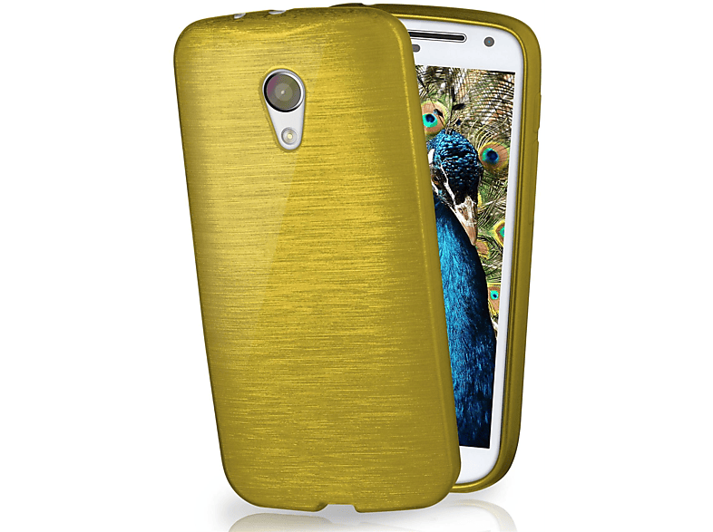 Case, MOEX Backcover, G2, Moto Brushed Motorola, Lime-Green