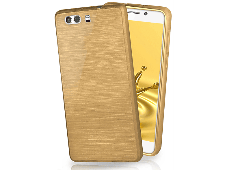 MOEX Brushed Case, Backcover, Huawei, P9, Ivory-Gold