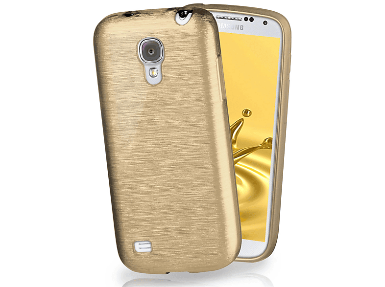 S4, Samsung, Galaxy Backcover, Case, Ivory-Gold Brushed MOEX