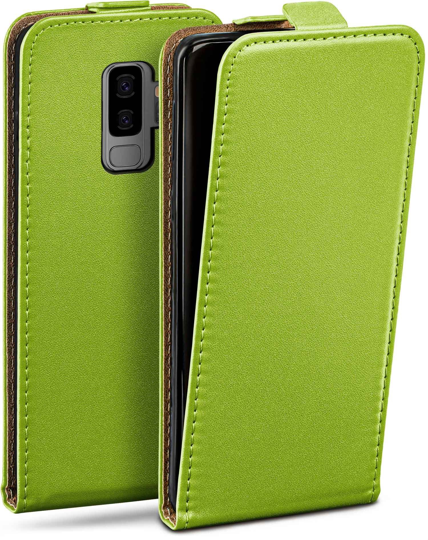 Cover, Flip Plus, Samsung, S9 Case, Galaxy MOEX Flip Lime-Green