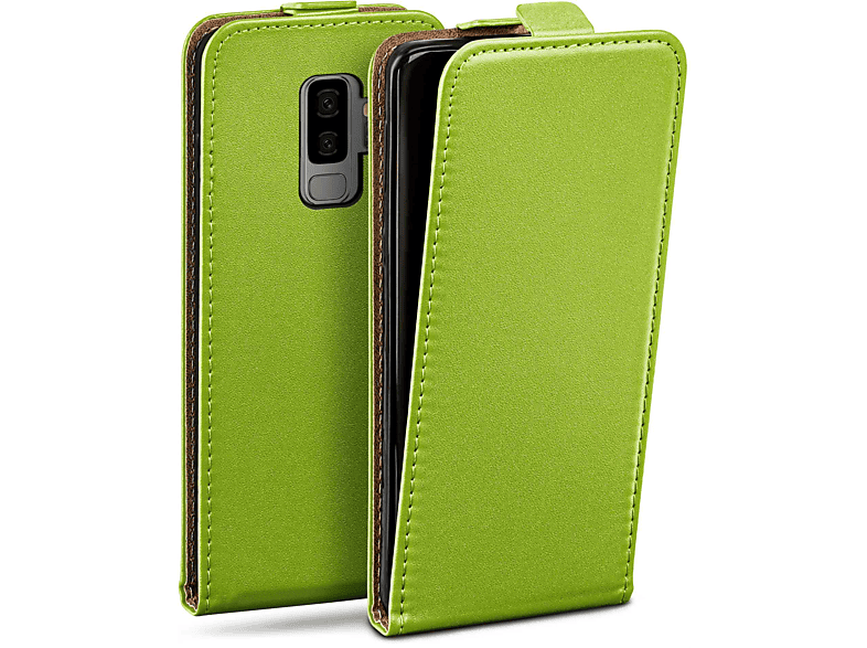 Cover, MOEX Lime-Green Flip Galaxy Case, Flip Plus, Samsung, S9