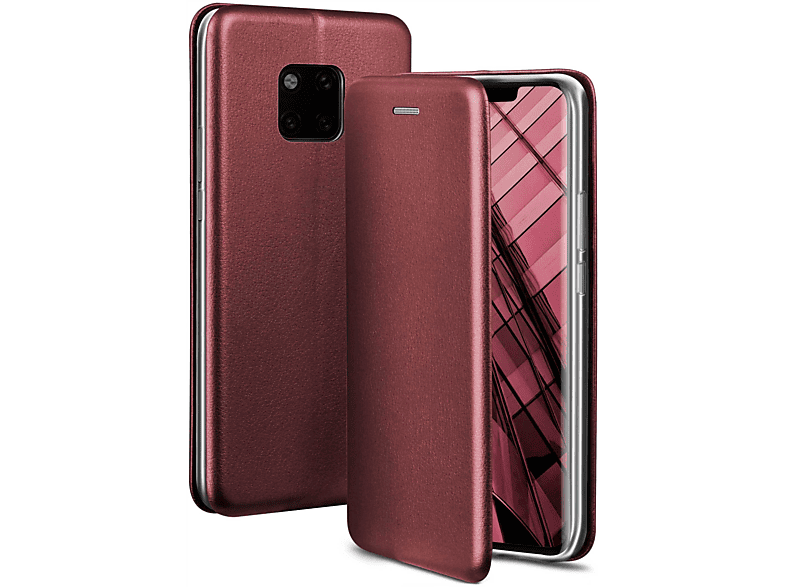 ONEFLOW Business Case, Flip Cover, Huawei, Mate 20 Pro, Burgund - Red
