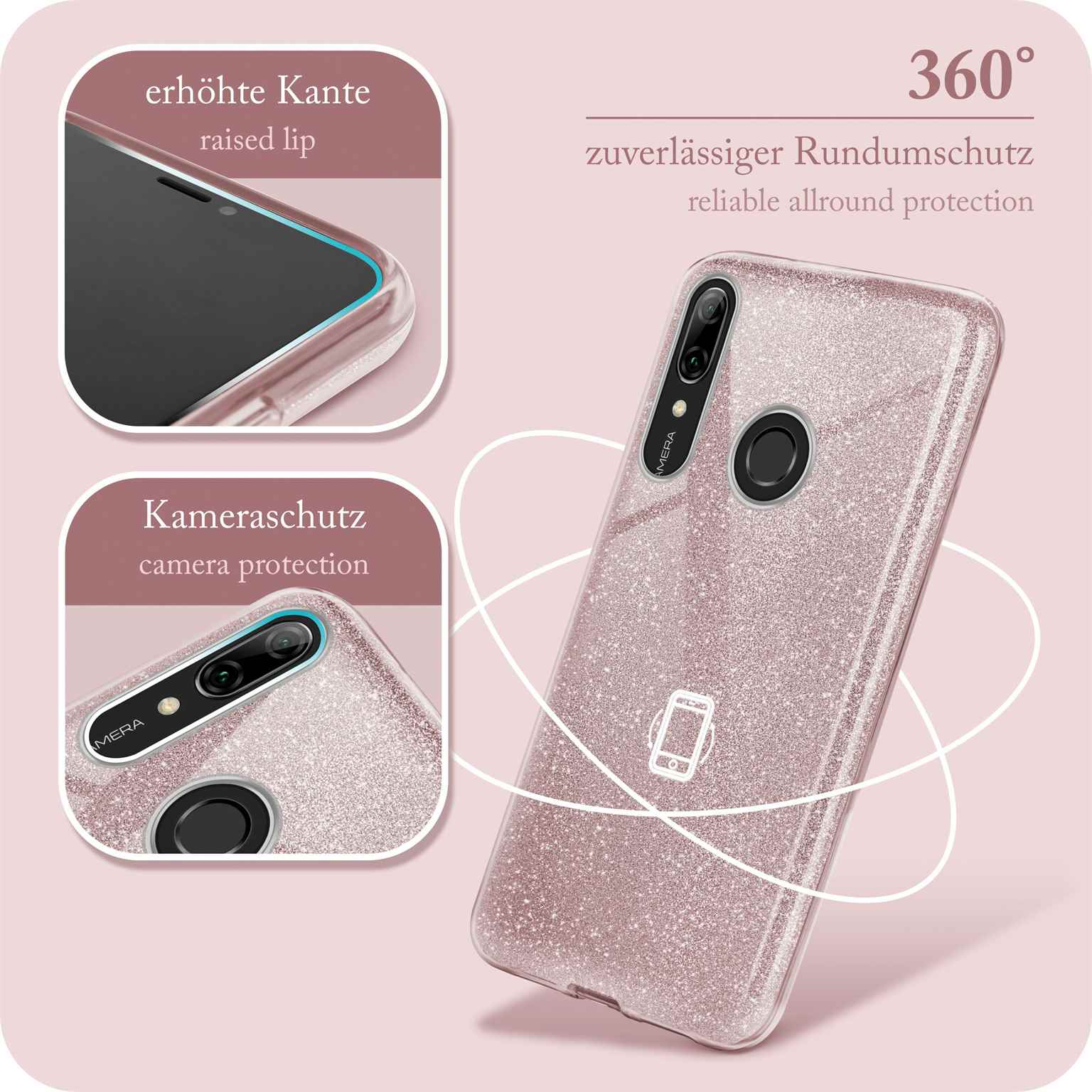 ONEFLOW Glitter Case, Backcover, smart Rosé - Huawei, Gloss P 2019