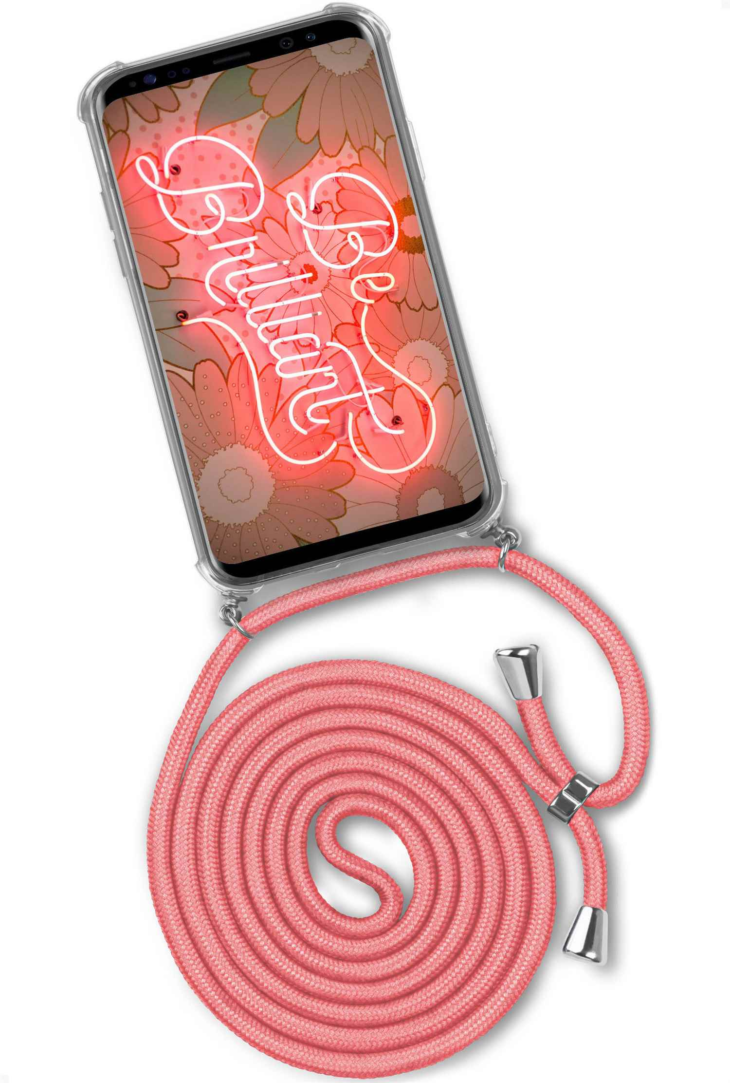Kooky ONEFLOW Samsung, Galaxy Case, Backcover, (Silber) S9, Flamingo Twist