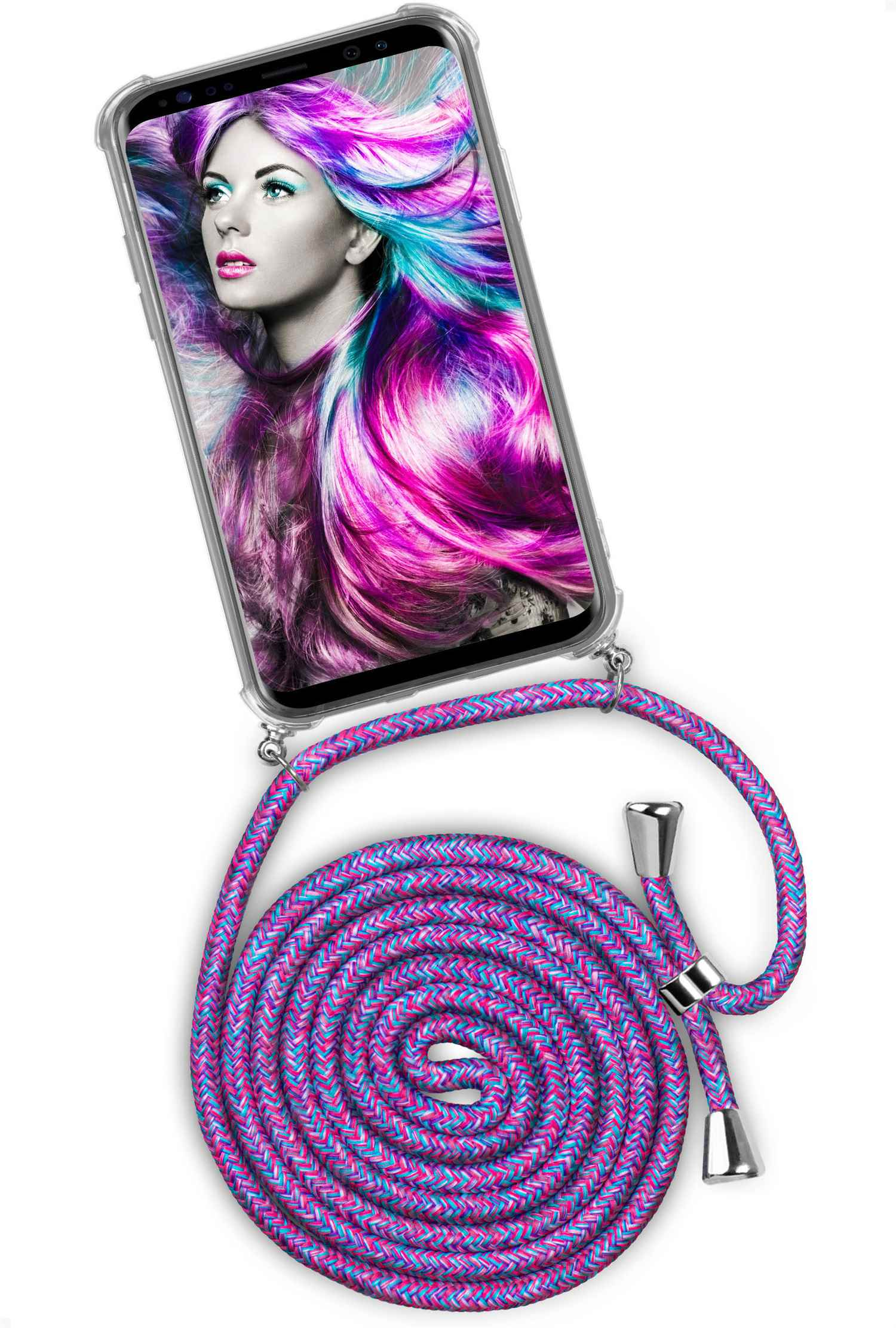 ONEFLOW Twist Case, (Silber) Galaxy Crazy Unicorn Backcover, Samsung, S8
