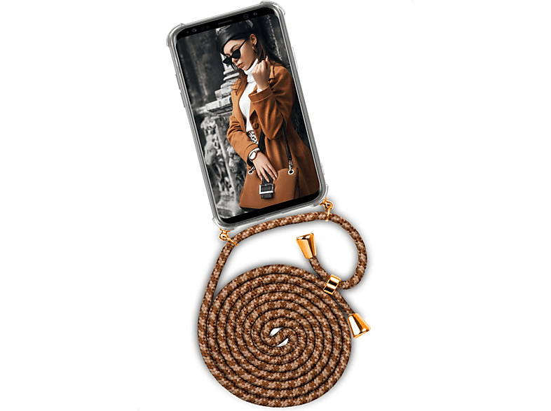 ONEFLOW Twist Case, Backcover, Samsung, 1896 S9, Galaxy Paris (Gold)
