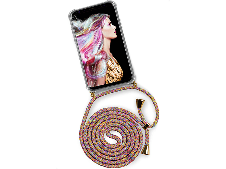 ONEFLOW Twist Case, S8, (Gold) Sunny Samsung, Rainbow Galaxy Backcover