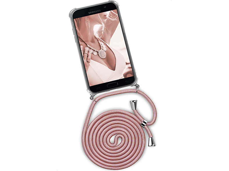 ONEFLOW Twist Case, Backcover, A5 Blush Galaxy (2017), (Silber) Shiny Samsung