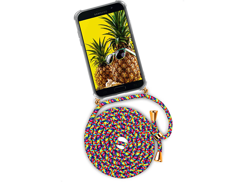 ONEFLOW Twist Case, Backcover, Samsung, (Gold) Fruity Galaxy (2017), Friday A5