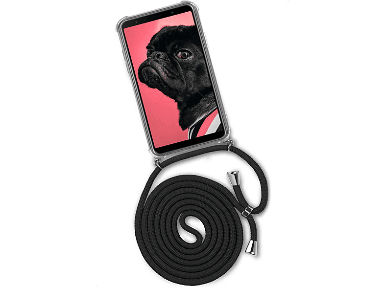 ONEFLOW Twist Case, Backcover, Samsung, Diamond Galaxy (Silber) A7 Black (2018)