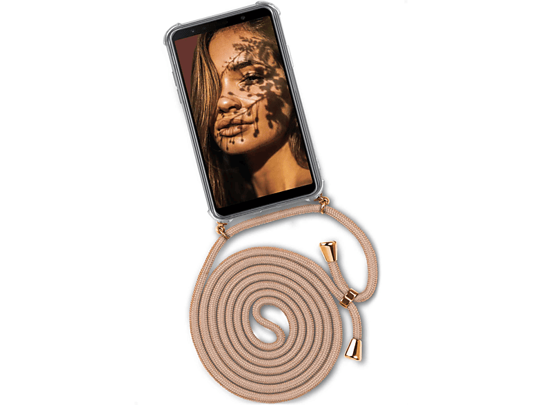 ONEFLOW Twist Case, Backcover, Samsung, Galaxy A7 (2018), Golden Coast (Gold)