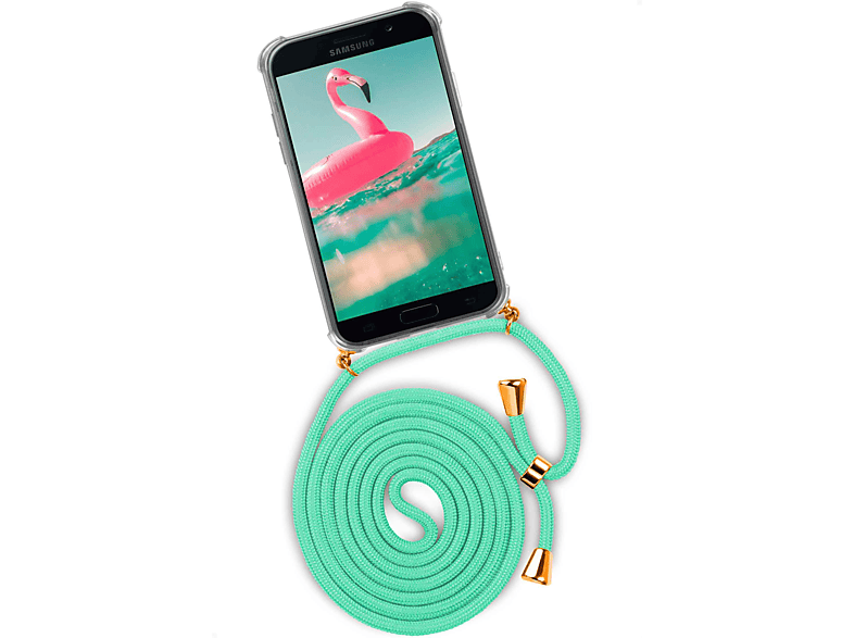 ONEFLOW Twist Case, Backcover, Samsung, Galaxy A5 (2017), Icy Mint (Gold) | Handyketten