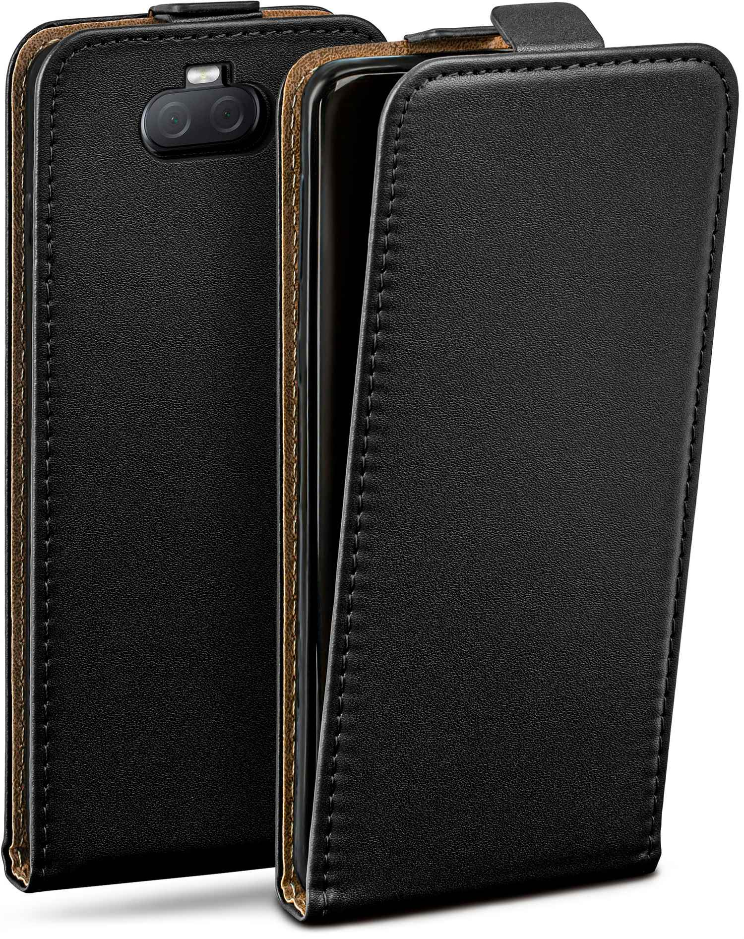 MOEX Flip Case, Flip Cover, 10 Sony, Xperia Plus, Deep-Black