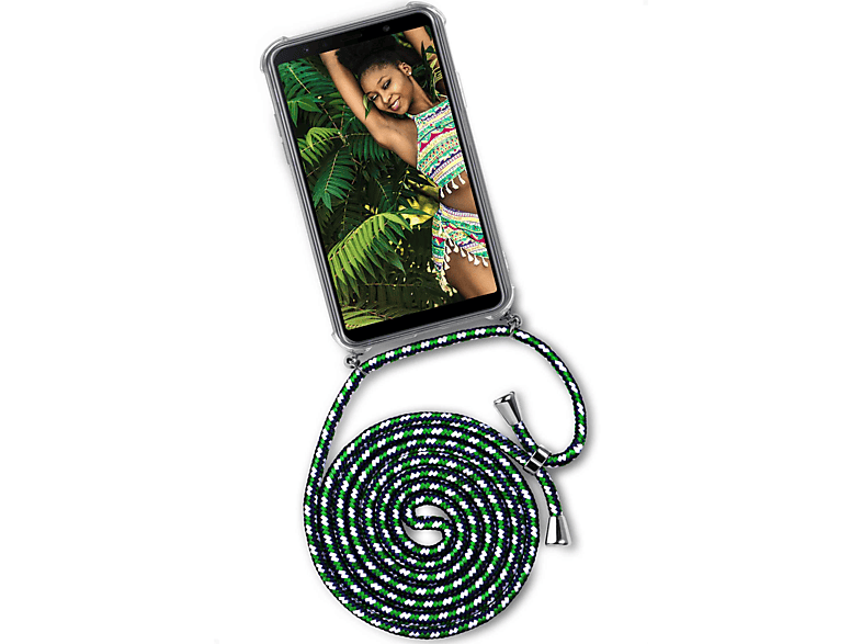 Africa A7 Mama (2018), Backcover, Case, (Silber) ONEFLOW Samsung, Twist Galaxy