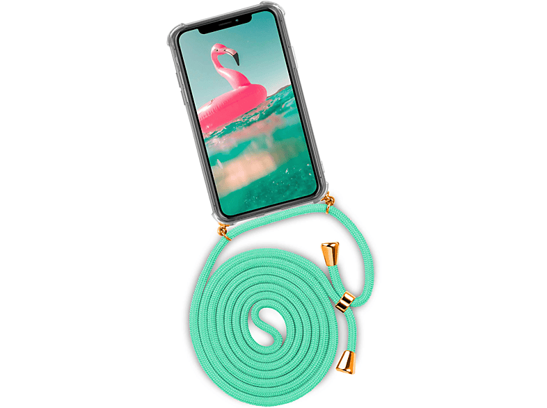 ONEFLOW Twist Case, Backcover, Apple, iPhone XS Max, Icy Mint (Gold)