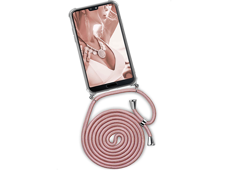 ONEFLOW Twist Case, Backcover, Shiny Blush (Silber) Huawei, P20