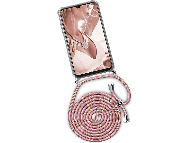 ONEFLOW Twist A40, Shiny Galaxy Blush Case, (Silber) Backcover, Samsung