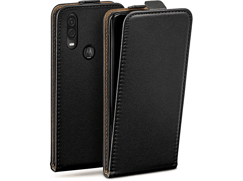 MOEX Flip Case, Flip Cover, One Motorola, Deep-Black Vision