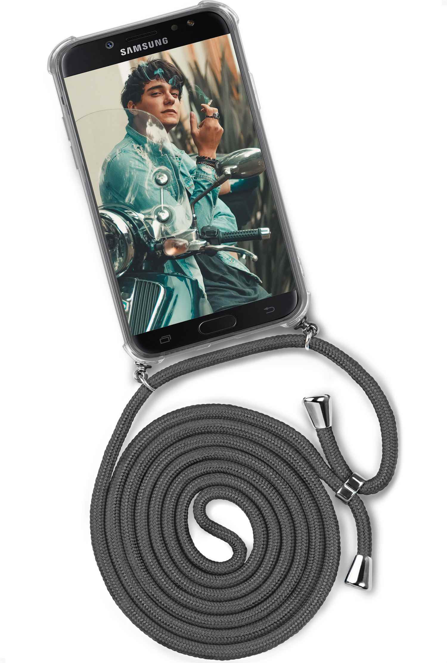 ONEFLOW Twist Case, Backcover, Elephant Galaxy J5 Cool (2017), Samsung, (Silber)