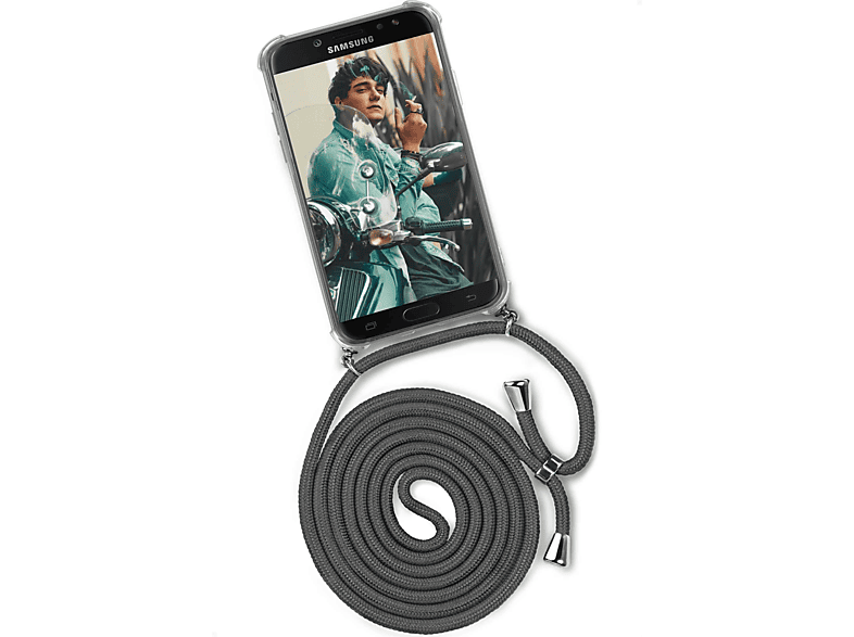ONEFLOW Twist Case, Galaxy J5 Backcover, Samsung, (2017), Cool (Silber) Elephant