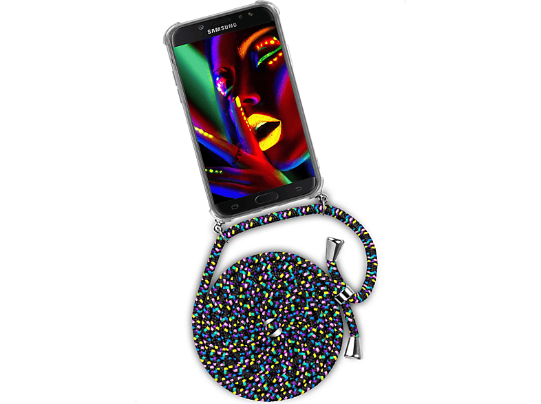 ONEFLOW Twist Case, Galaxy (2017), (Silber) J5 Night Fever Backcover, Samsung