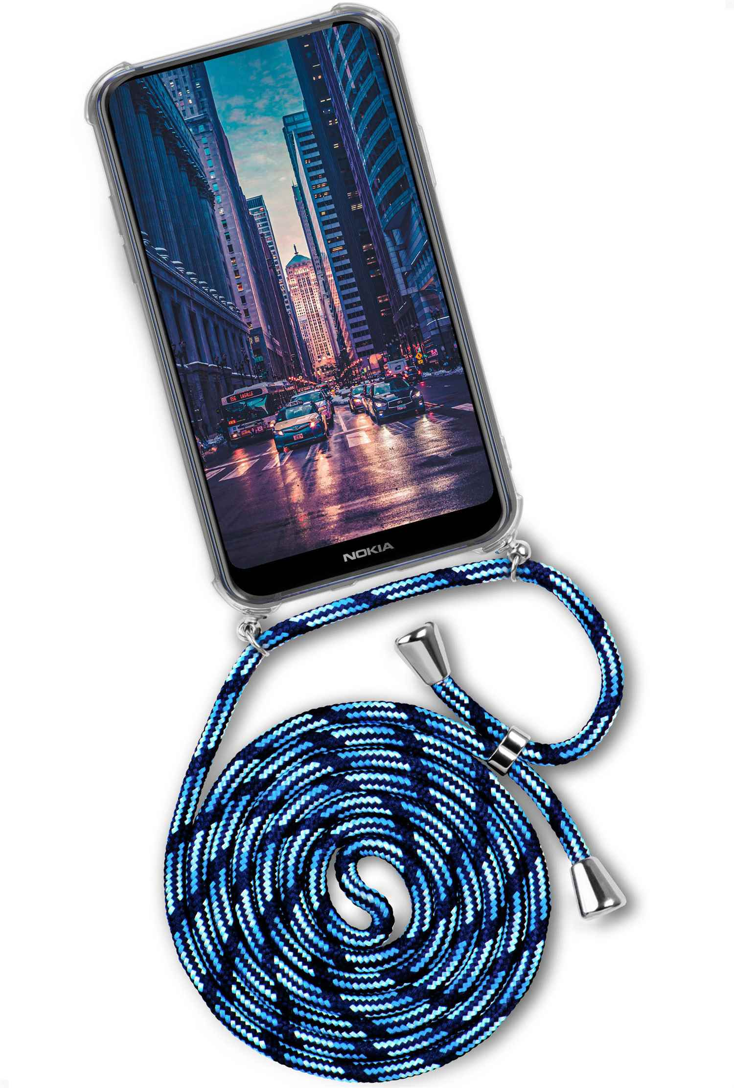 ONEFLOW Twist Case, Nokia, Dip 7.1, City Backcover, (Silber)