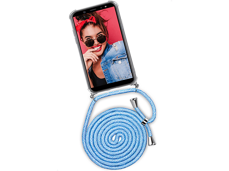 ONEFLOW Twist Case, Backcover, Samsung, Galaxy A6 (2018), Chilly Jeans (Silber)