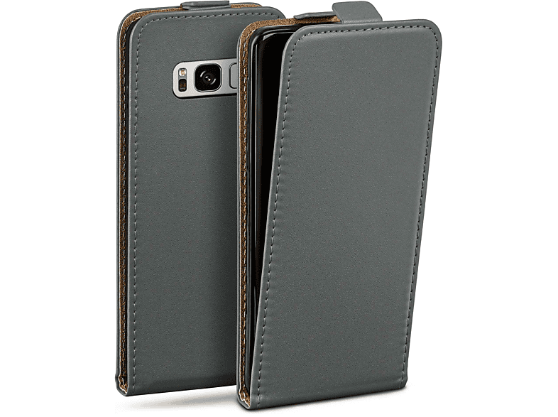 MOEX Flip Case, Flip Cover, Samsung, Galaxy S8, Anthracite-Gray