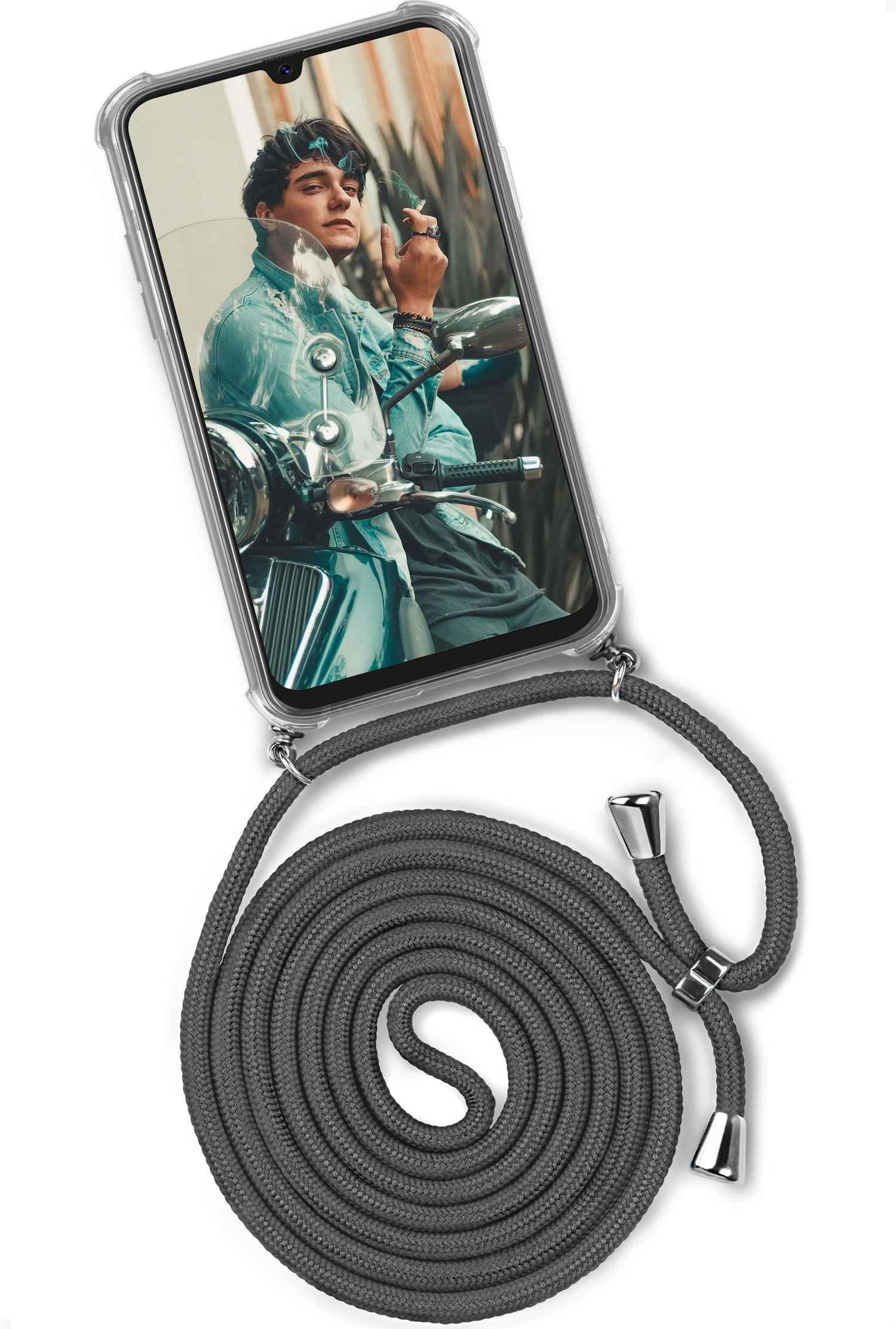 Samsung, ONEFLOW Elephant A20e, (Silber) Cool Case, Backcover, Twist Galaxy