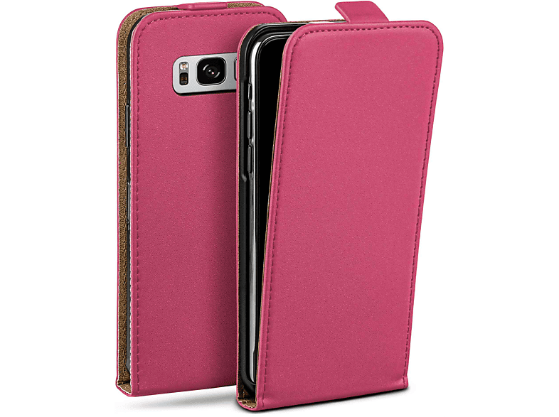 MOEX Galaxy Plus, Flip Flip Berry-Fuchsia Samsung, S8 Case, Cover,
