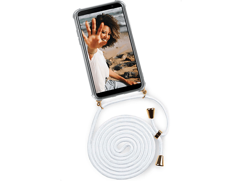 J4 Plus, Galaxy Marshmallow Backcover, ONEFLOW Case, Twist (Gold) Samsung,