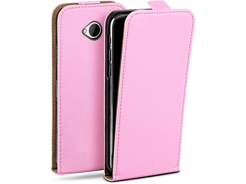 MOEX Flip Case, Flip Cover, HTC, One M7, Icy-Pink