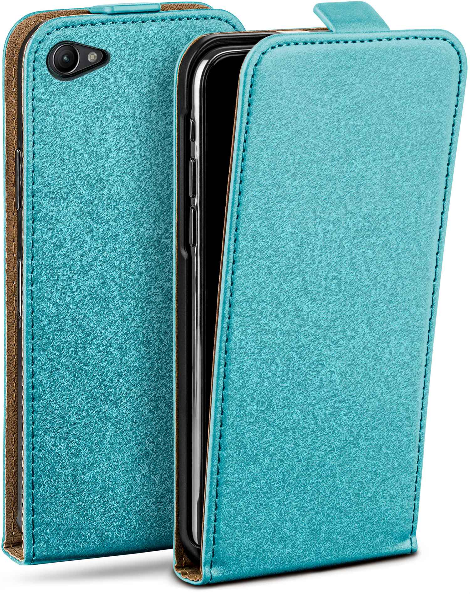 Flip Z1 Aqua-Cyan Flip Case, Compact, MOEX Sony, Cover, Xperia