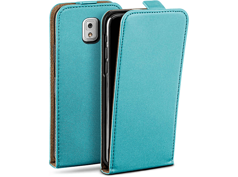 MOEX Flip Case, Flip Cover, Samsung, Galaxy Note 3, Aqua-Cyan