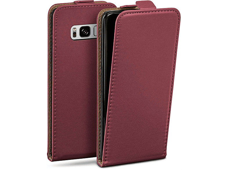 MOEX Flip Case, Flip Cover, Samsung, Galaxy S8, Maroon-Red